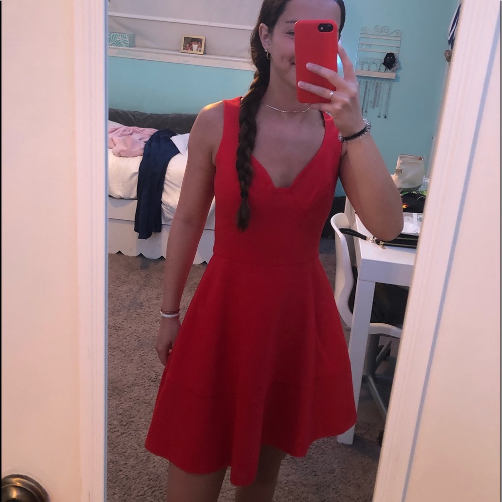 Red dress